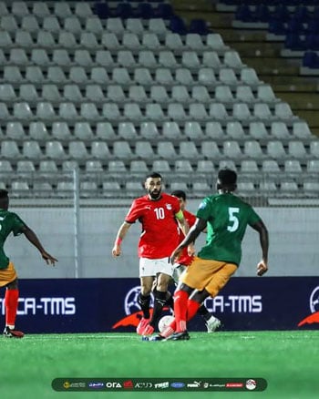 محمد صلاح خلال أحداث الشوط الثانى